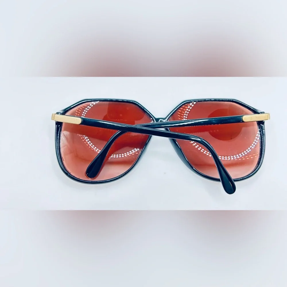 Vintage Silhouette M3033 Black Oval Sunglasses Frames Only
